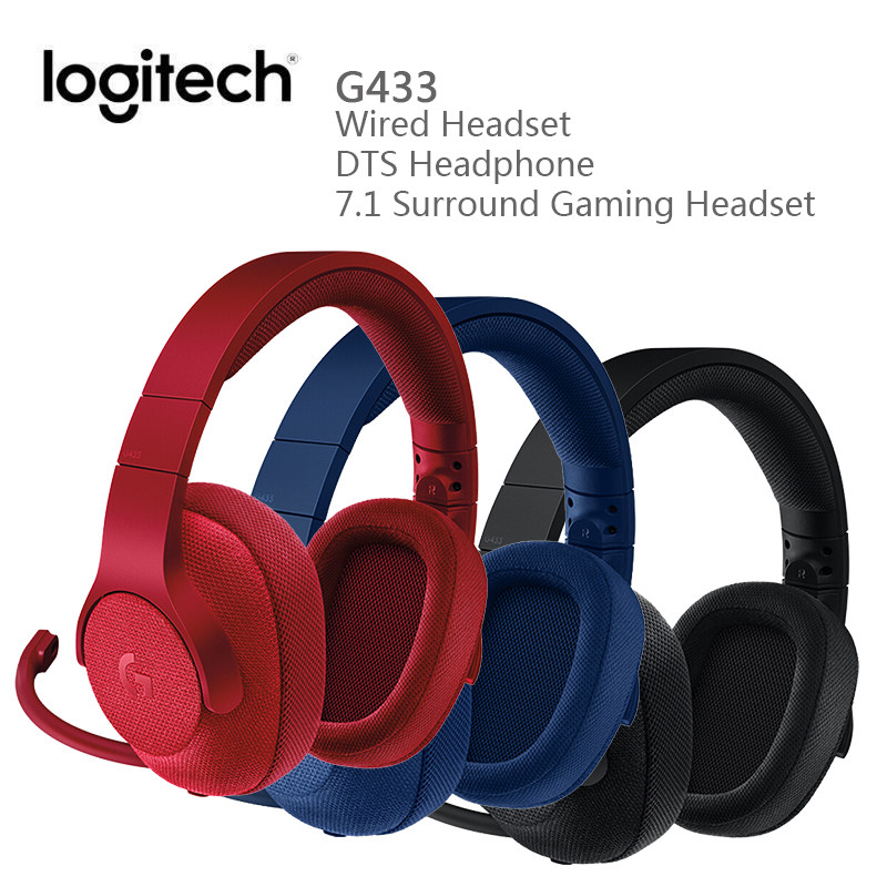 Logitech G433 Wired Headset DTS Headphone 7.1 Surround Gami