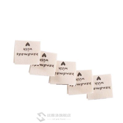 Handmade With Love Clothing Labels Embossed Tags DIY Flag La
