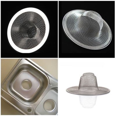 1 Pc Stainless Steel Mesh Sink Strainer Drain Stopper Trap K