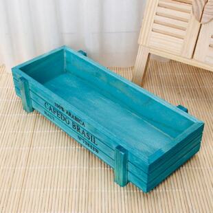 Vintage Wooden Boxes Crates Flower Pot Kitchen Trinket Deskt
