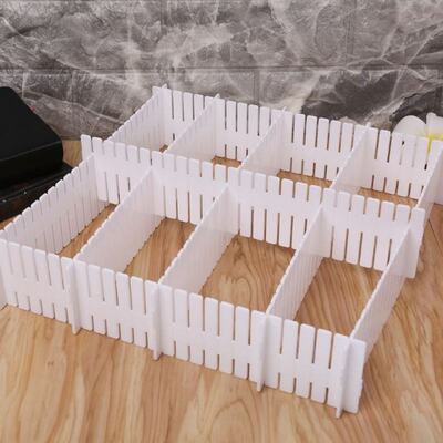 8pcs Adjustable Clapboard Drawer Divider Partition Storage O
