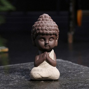 Mini Buddha statue monk figurine tathagata India Yoga Mandal