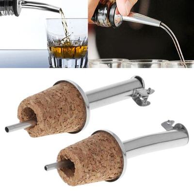 Stainless Steel Liquor Spirit Wine Bottle Flow Pourer Spout