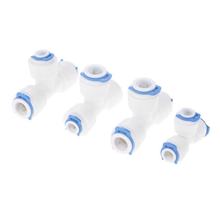 2Pcs T Type Reverse Osmosis Aquarium Quick Fitting 1/4 3/8