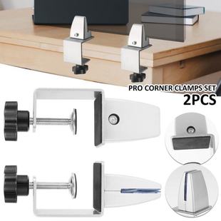 2Pcs Desk Partition Clamp Alloy Desk Divider Clamp Adjustabl