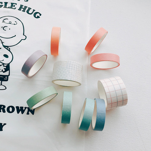 SIXONE 10 Roll Sweet Macarons Color And Paper Washi Tape Set