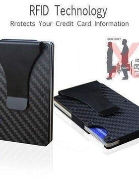 The Ridge Wallet Carbon Fiber Money Clip Minimalist Front