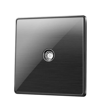 1 Gang Weak electricity class  wall Black stainless steel ac