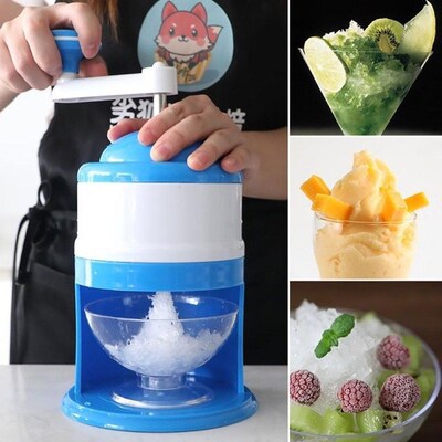 Convenient Hot Portable Hand Crank Manual Ice Shaver Crusher