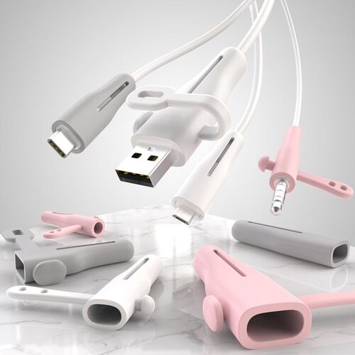 1PC Cable Protector Soft Silicone Cover For iPhone USB Char