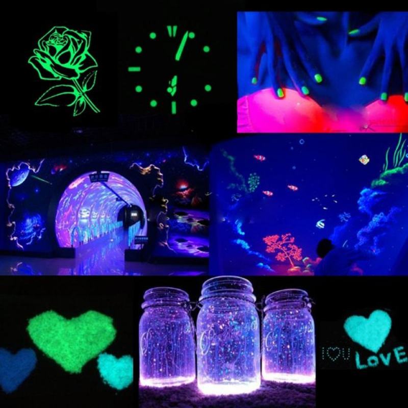 100g 12 Colors Luminous Resin Pigment Glow In the Dark Powde