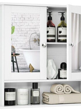 Wall Mount Mirror Cabinet Bathroom Medicine Cabinet Storage