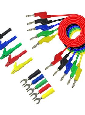 4mm Banana to Banana Plug Stackable Test Lead Kit for Multim