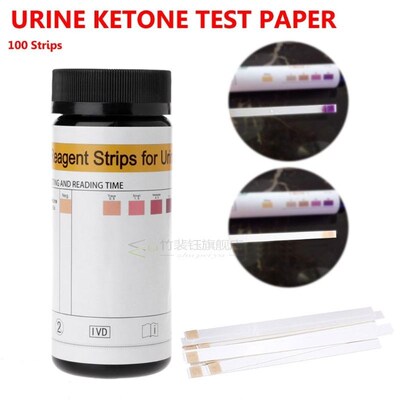 100pcs rinary Ketone Strips rine ysis Keto Strips Healthy Di