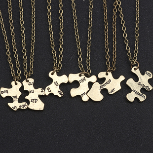 Korean best friend Necklace versatile student letter 23456 p