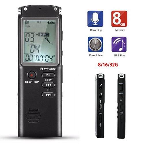 Digital Audio Recorder Professional Rechargeable Voice Recor