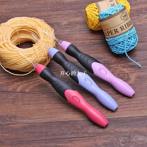 LED Light Up Crochet Hooks Knitting Needles 9 in 1 USB Recha
