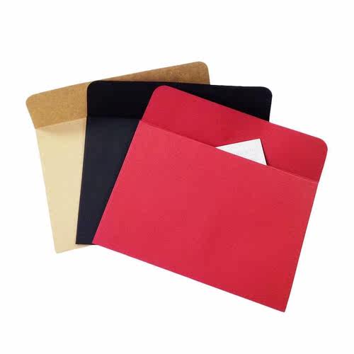 10pcs/Lot Black Red Kraft Paper Envelopes DIY Multifunction