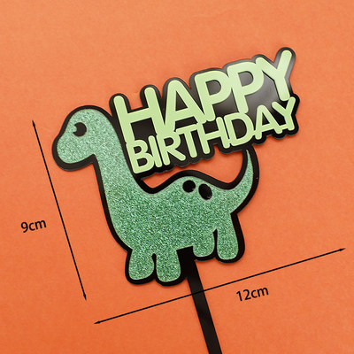 Cakelove Cute Dinosaur Cake Topper Coconut Tree Happy Birthd