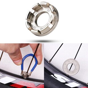 Bicycle Spoke Wrench Cycling Pocket Tools 6 in One Durable
