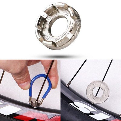 Bicycle Spoke Wrench Cycling Pocket Tools 6 in One Durable