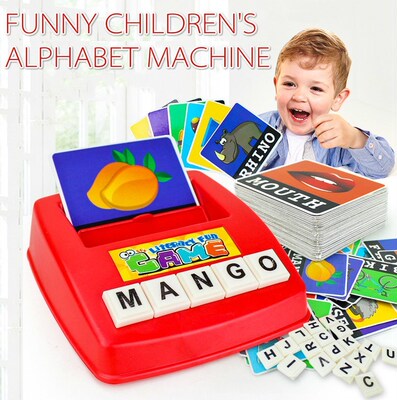 English  Alphabet  Children's Puzzle Toys Learn Pinyin E