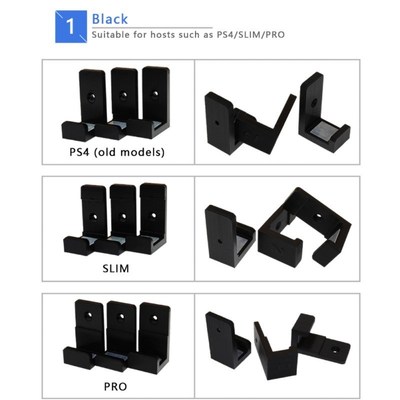 Wall Mount  PS4 Slim Pro, pad Controller Stand Storage Holde