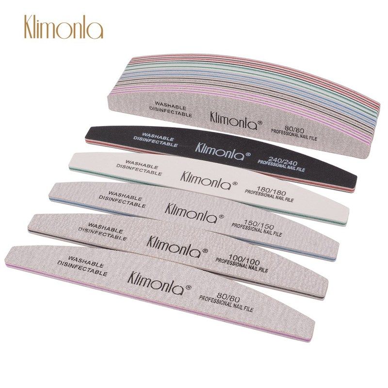 3pcs/lot professional 80/100/150/180/240 grit nail file gel