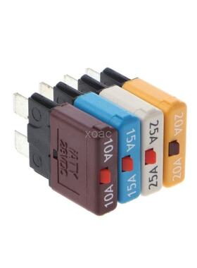 Circuit Breaker Blade Fuse 28V Resettable 10-25A Marine Rall