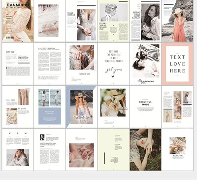 INS Photography Props English Magazine 28*21cm DIY Backgrou