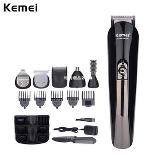 Kemei 6 in 1 Shaving Machine Barbeador Beard Trimmer Recharg
