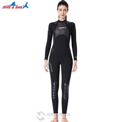Wo 3mm Neoprene One Piece Wetsuit Long Sleeve Full Body Warm