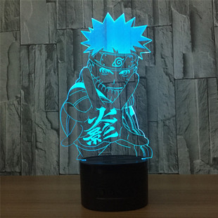 3D Lamp Anime Naruto Sasuke LED Night Light Action Figure 7
