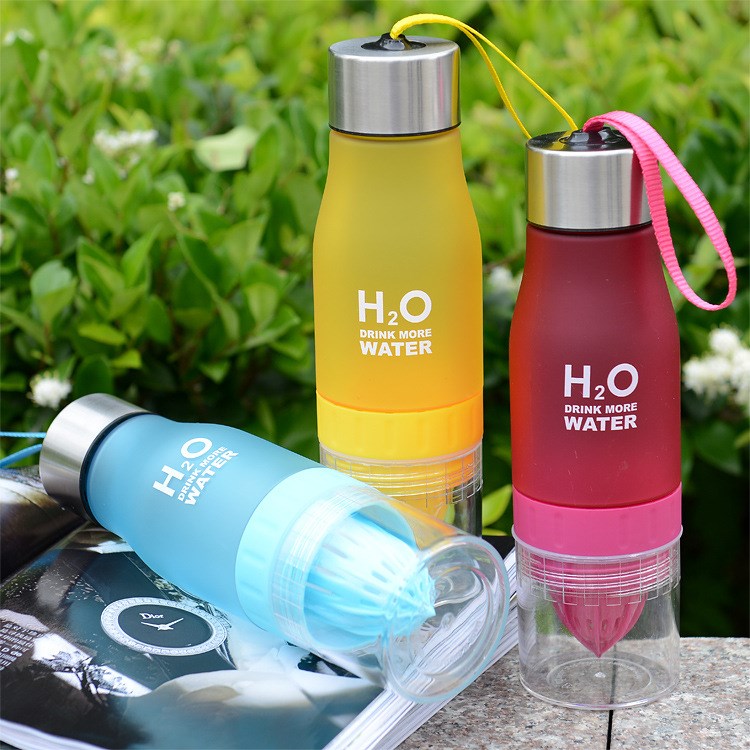 Gift 650ml Infuser Water Bottle plastic Fruit infusion Kids
