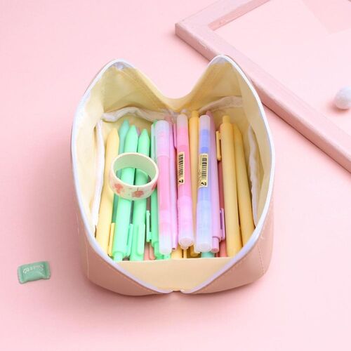 1 Pc Large Capacity Pencil Case Kawaii Pencilcase School Ca