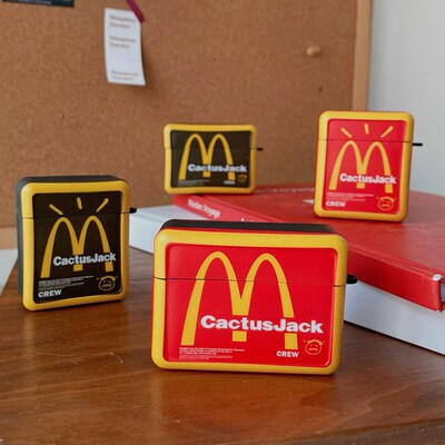 Cute Square Cactusjack Travis Scott McDonald clown Wireless