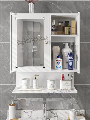 Toilet Shelf, No Hole, Bathroom Mirror Cabinet, Washstand,