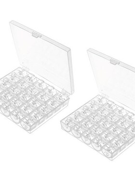 50 PCS Sewing MaChine BoBBinS with CaSe for Br Singer J