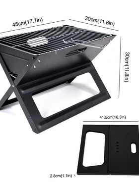 Foldable Charcoal Grill Portable X Shape BBQ Grill Outdoor S