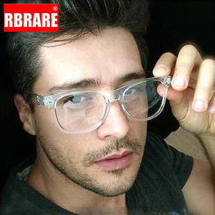 RBRARE Retro Eyeglasses Frames Men Anti Blue Light Glasses