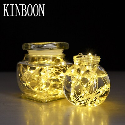 2M 20 LEDs Christmas Garland Copper Wire LED String Lamp Fa