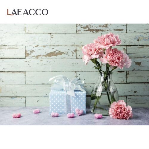 Laeacco Happy Valentine's Day Bottled Flowers Love Heart Wh