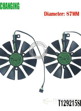 87mm T129215SH FDC10U12S9-C 4Pin RTX 2060 2070 2080 GPU Card