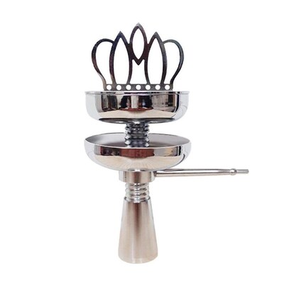 Shisha Hookah Crown Head Bowl set Charcoal Holder Burner Wat