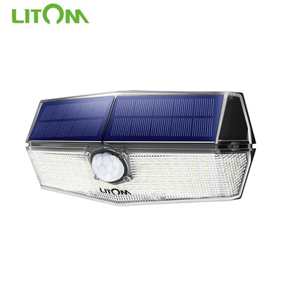 1/2 PCS Litom 200 LED Solar Light IPX7 Waterproof Solar Lam