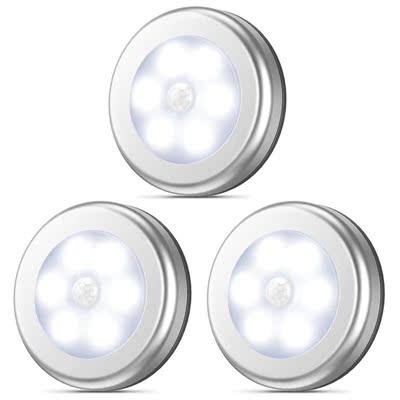 Motion Sensor Night Light Wireless Round LED Light Closet St