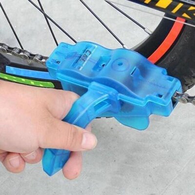 Portable Bicycle Chain Cleaner with Scrubber Brushes Mounta
