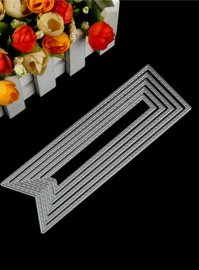 5Pcs Banner Design Metal Cutting Die Making Scrapbooking Di