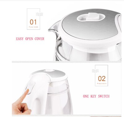 Glass electric kettle Household automatic power off heat boi
