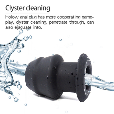 Adult Diary Anal Shower Hollow Butt Plug Enema Prostate Mas